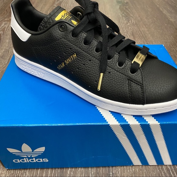 adidas Shoes - SOLD Adidas Stan Smith black and gold